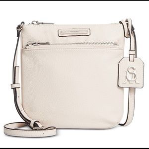 NWT Steve Madden Keren Crossbody off white grained faux leather